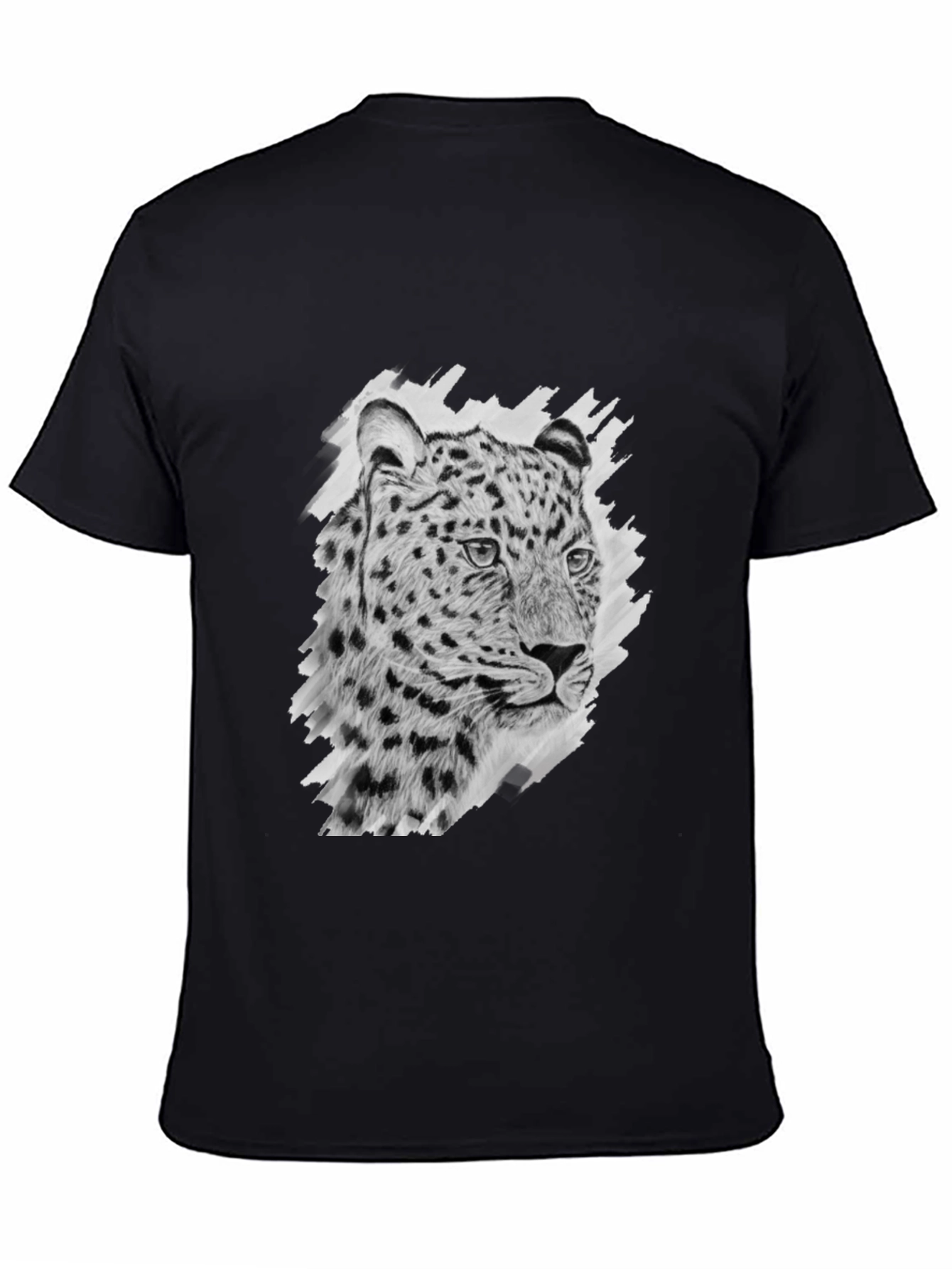 Leopard Print Black T-Shirt