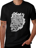 Leopard Print Black T-Shirt