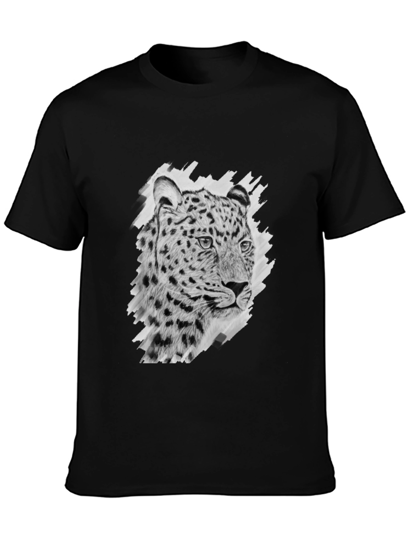 Leopard Print Black T-Shirt
