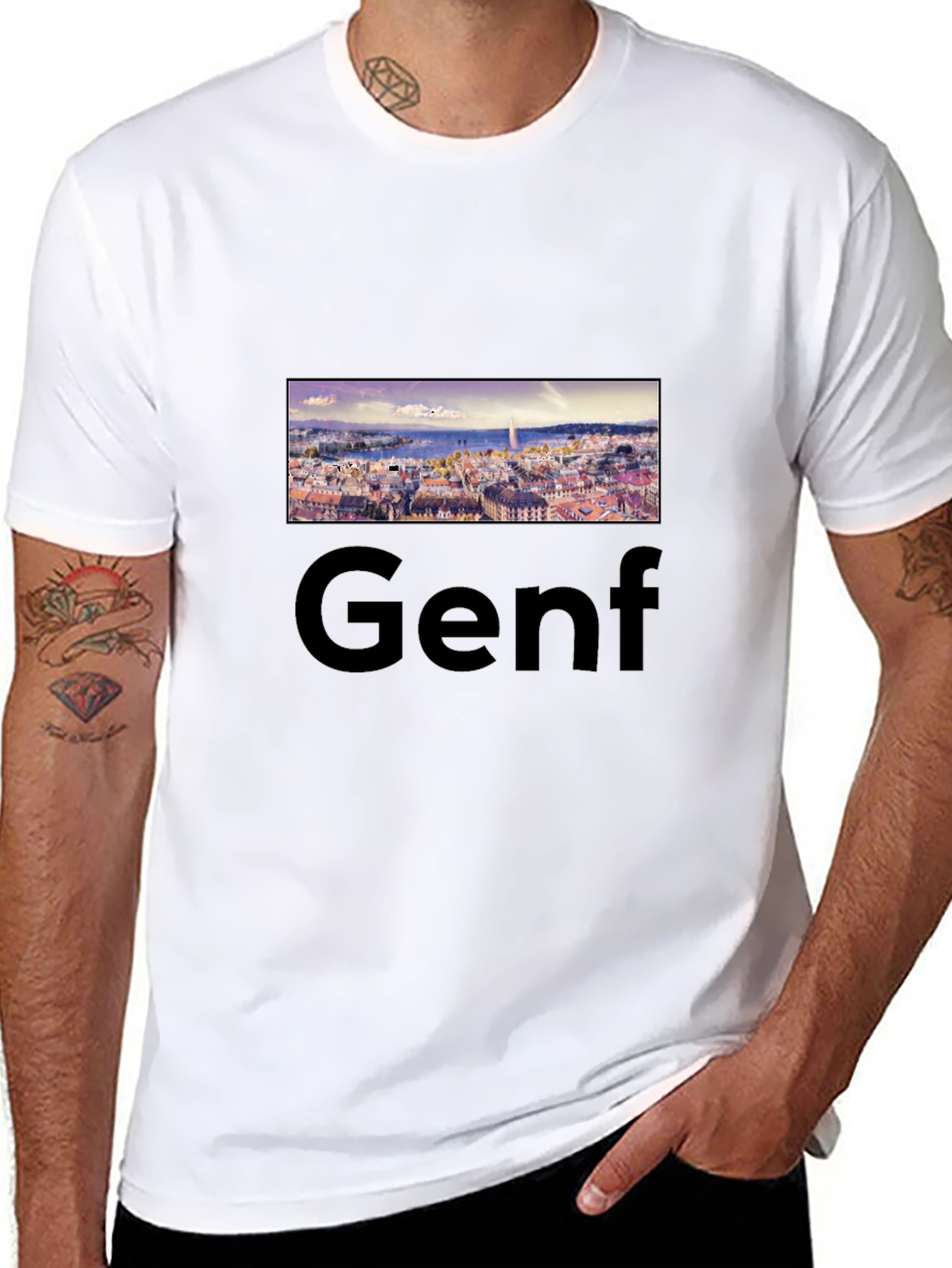 Geneva T-Shirt: Cityscape Tee for Travel Lovers
