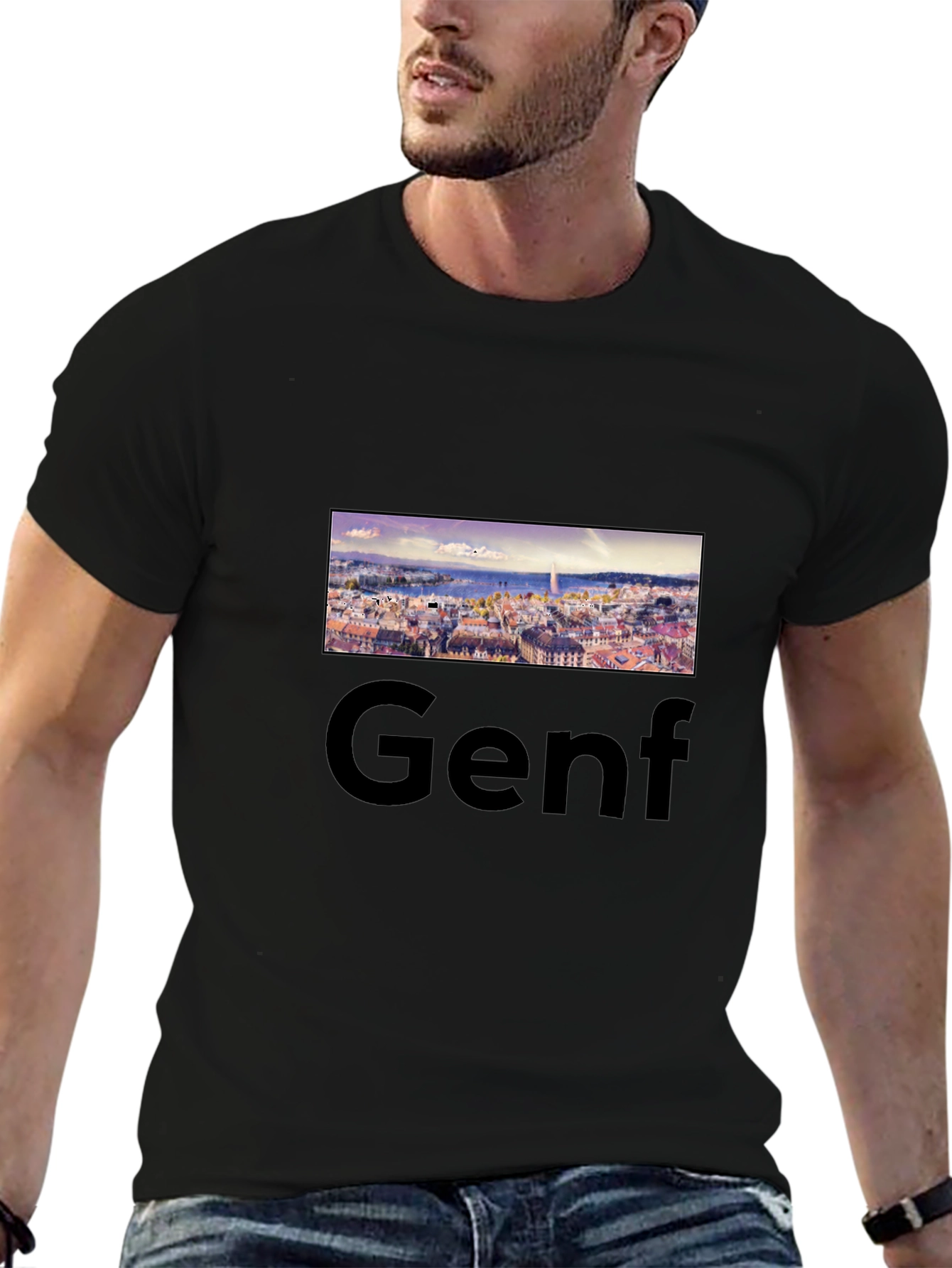 Geneva T-Shirt: Cityscape Tee for Travel Lovers