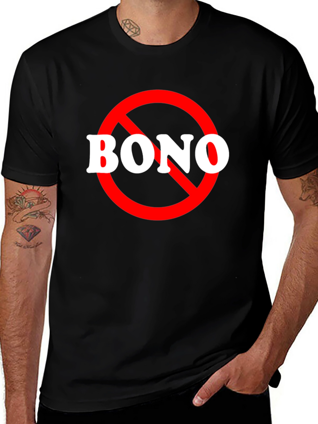 Anti-Bono T-Shirt - Black Cotton Tee