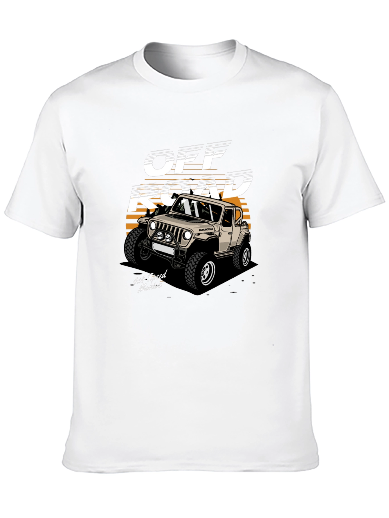 Off Road 4x4 Speed Maniac Black T-Shirt