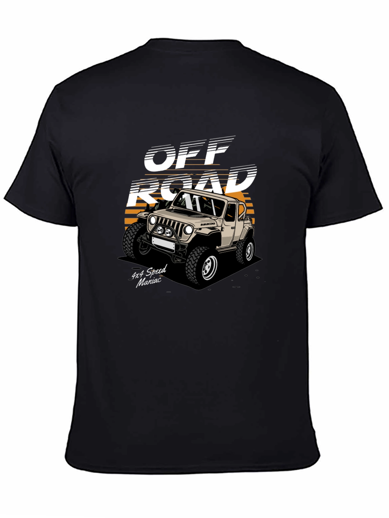 Off Road 4x4 Speed Maniac Black T-Shirt