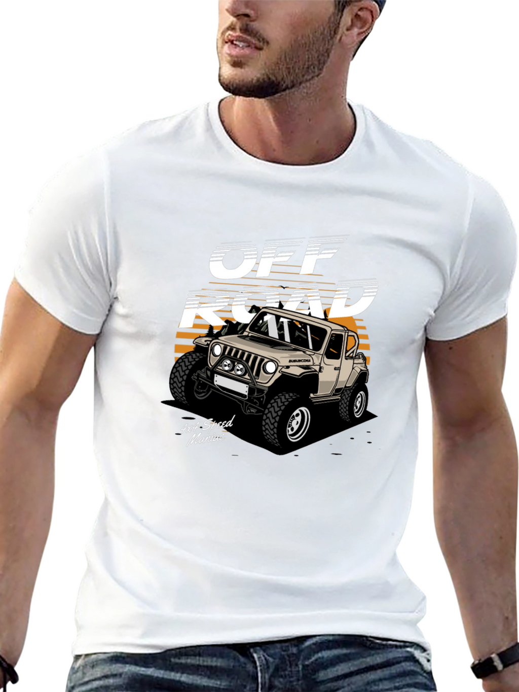 Off Road 4x4 Speed Maniac Black T-Shirt