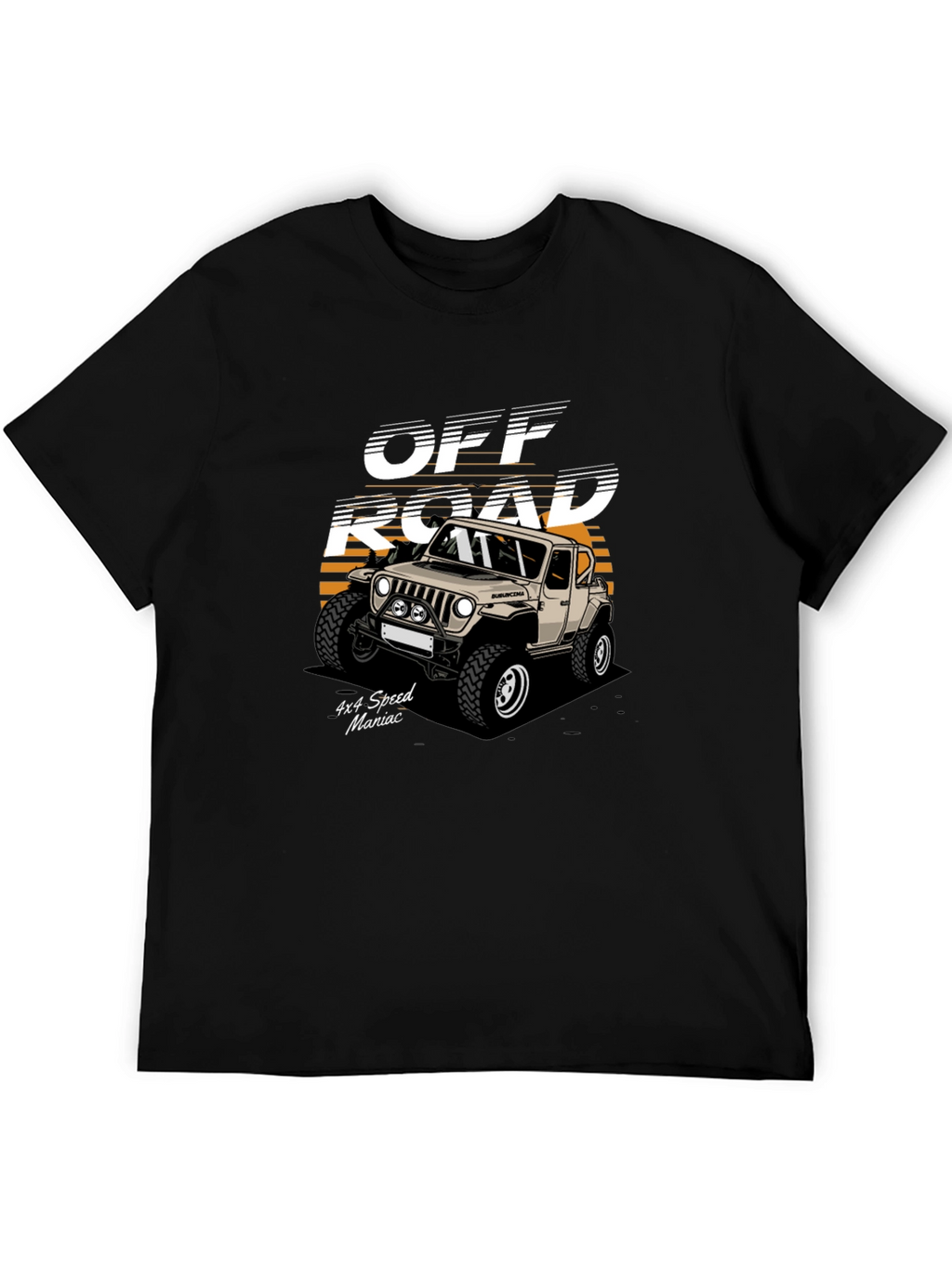 Off Road 4x4 Speed Maniac Black T-Shirt