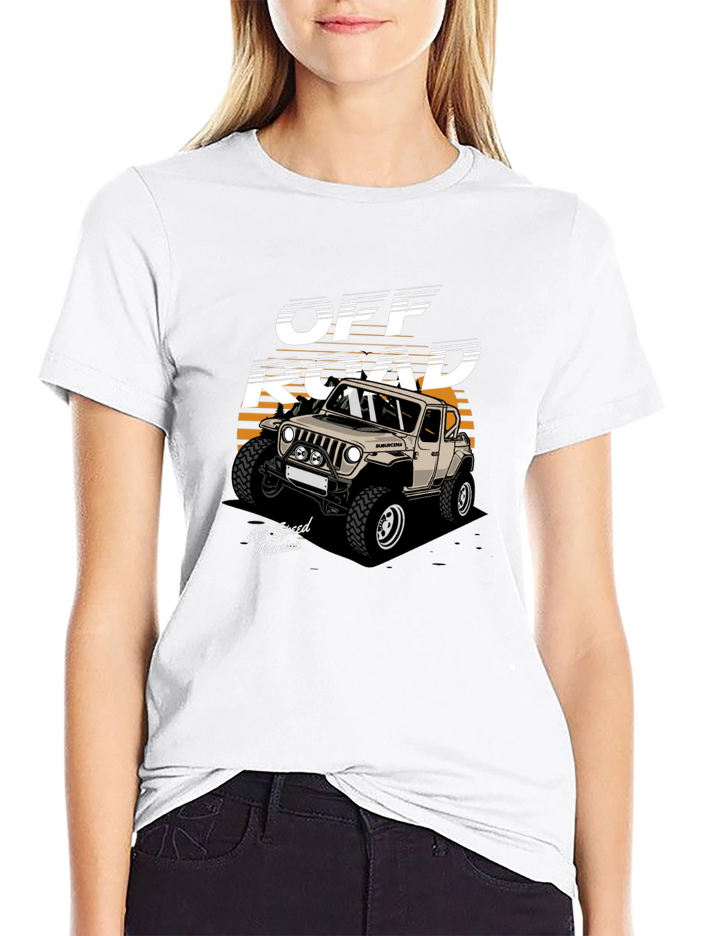 Off Road 4x4 Speed Maniac Black T-Shirt