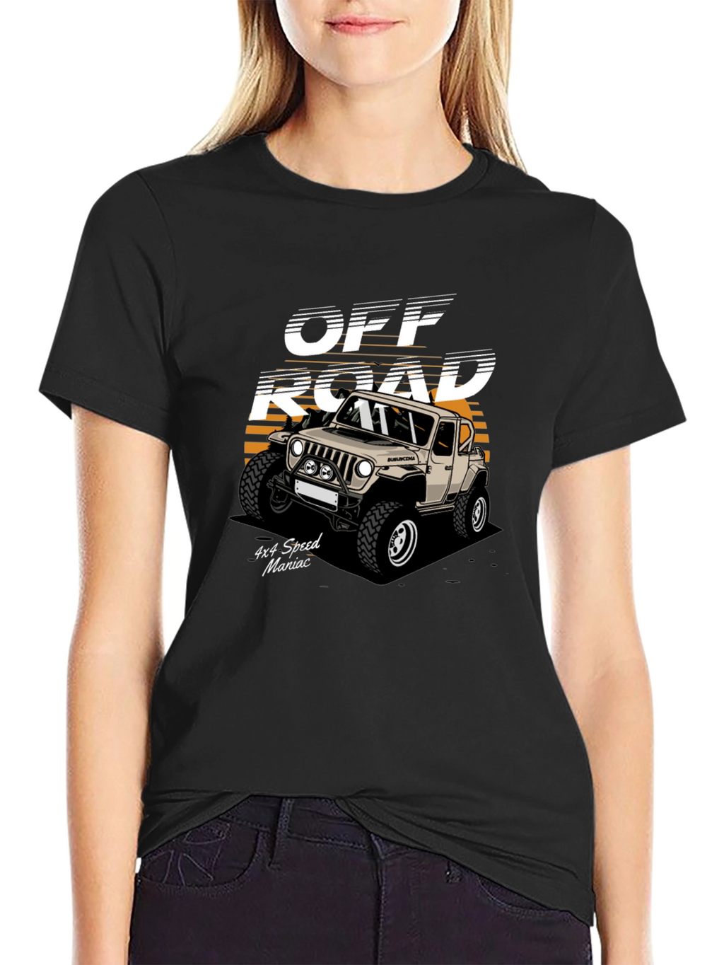 Off Road 4x4 Speed Maniac Black T-Shirt