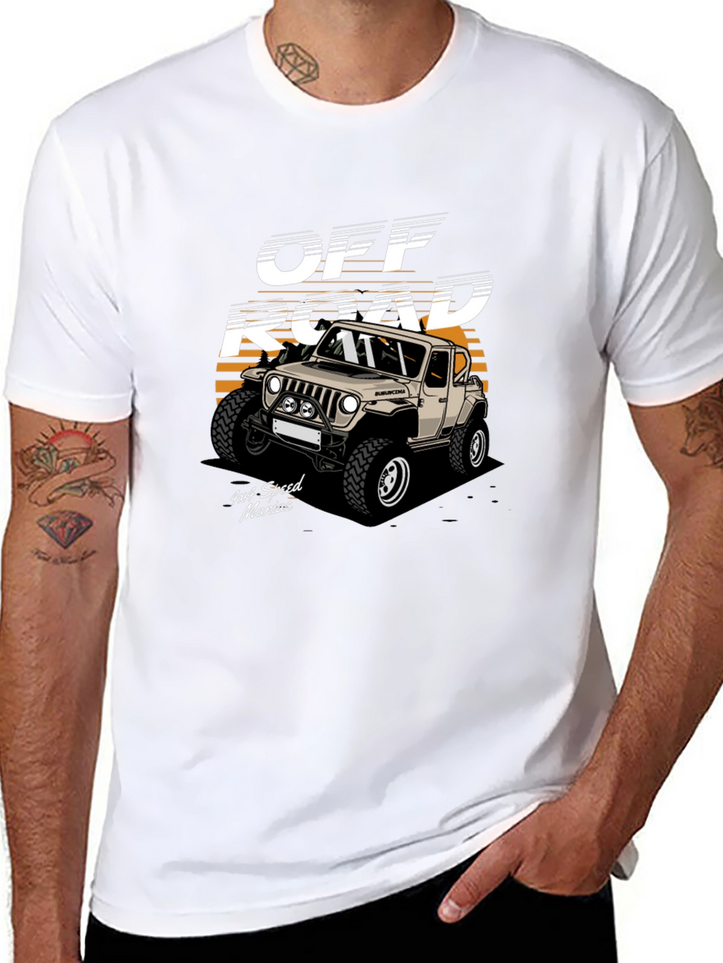 Off Road 4x4 Speed Maniac Black T-Shirt