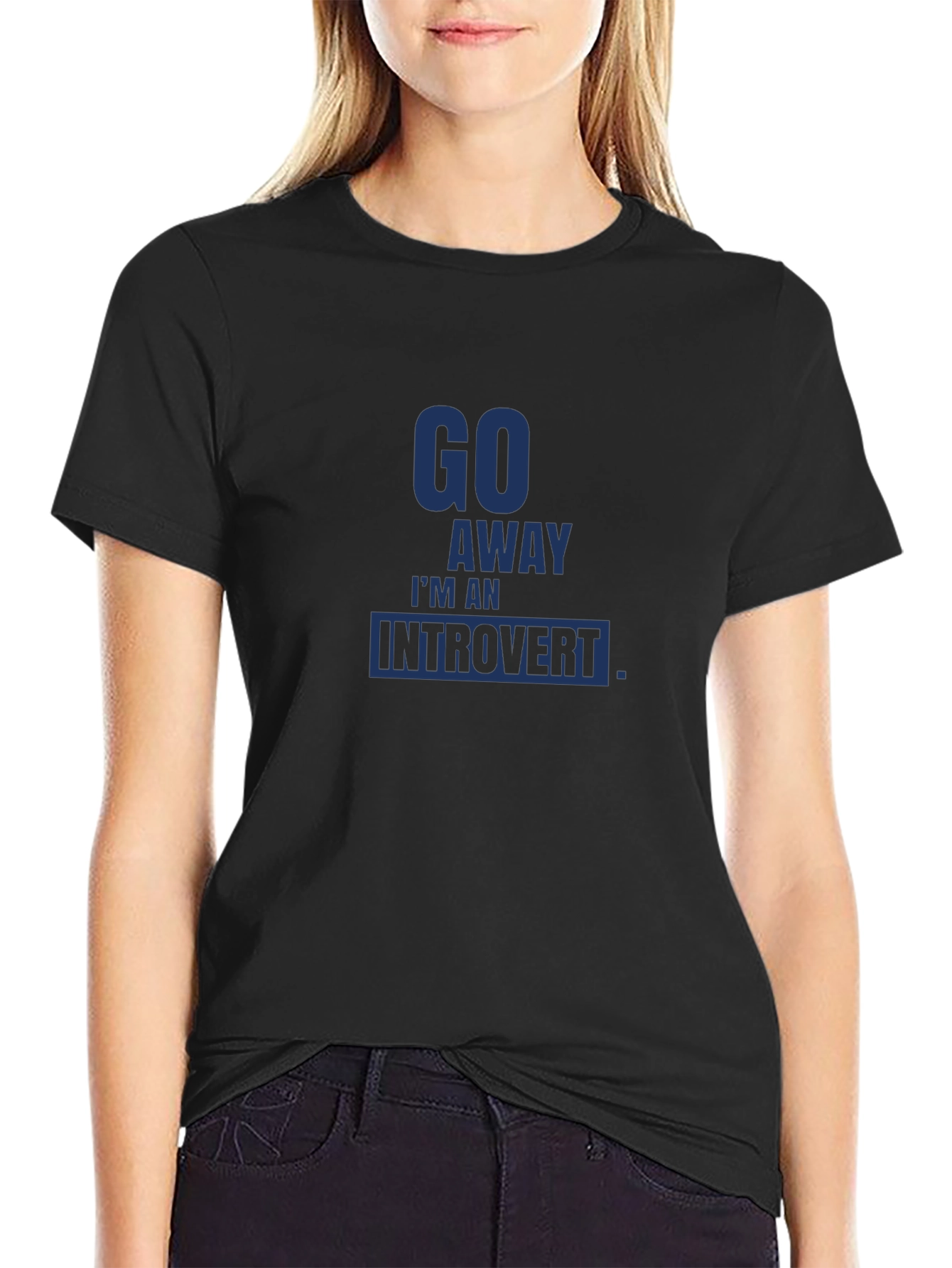 Introvert Statement Tee - Go Away Im An Introvert