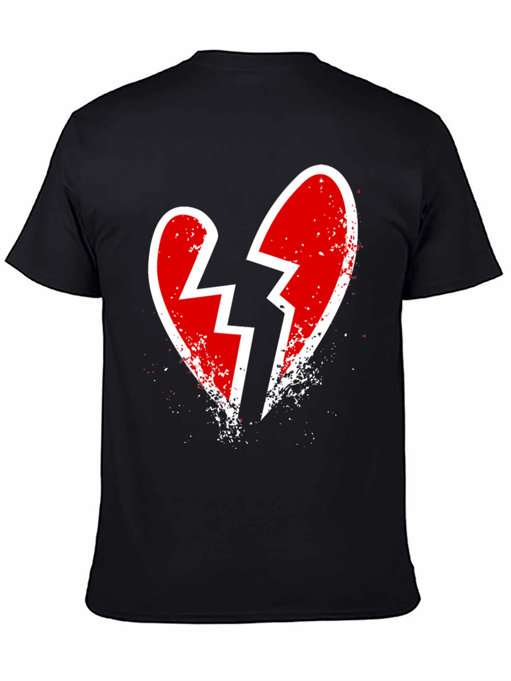 Broken Heart Graphic Tee - Edgy Casual Style