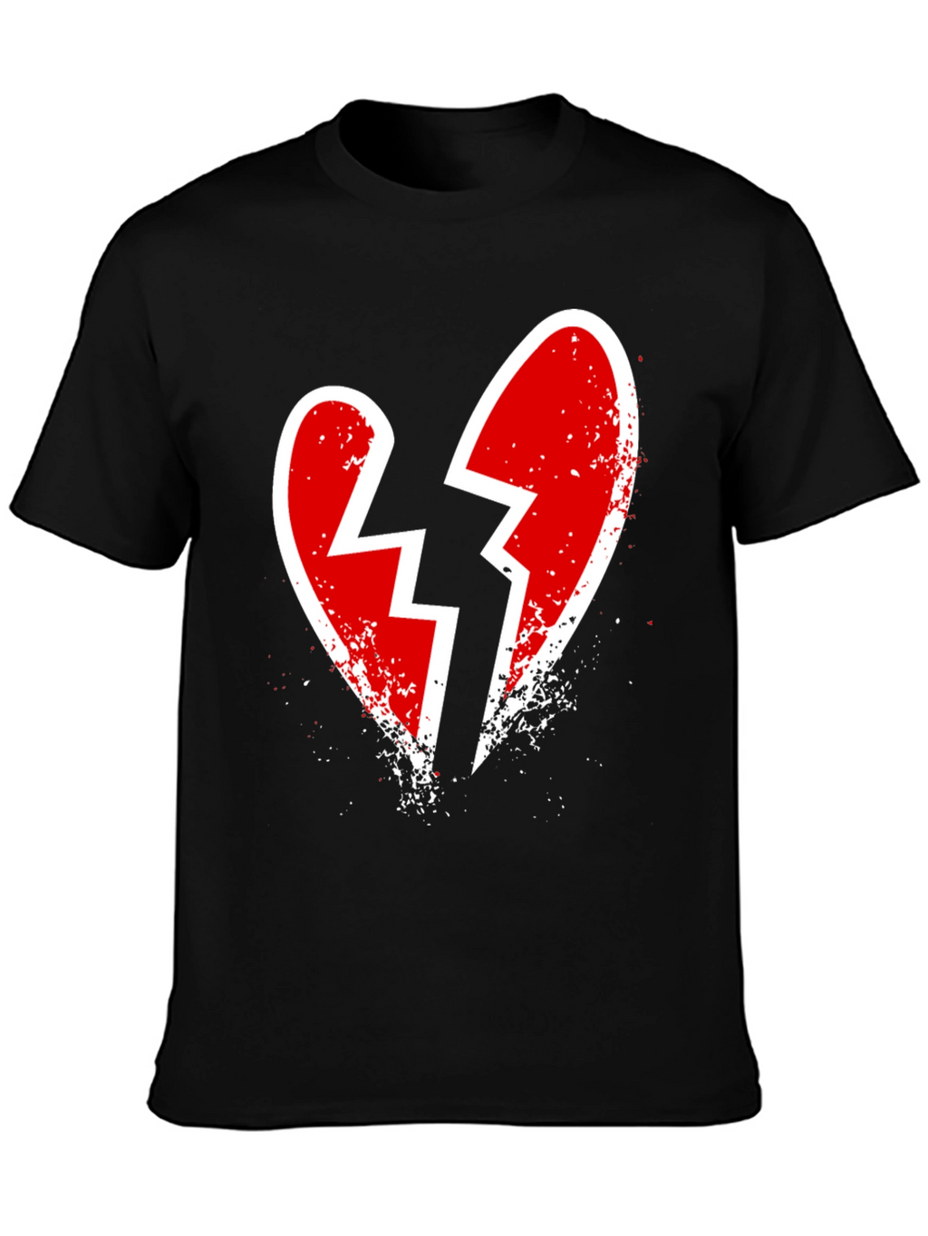 Broken Heart Graphic Tee - Edgy Casual Style
