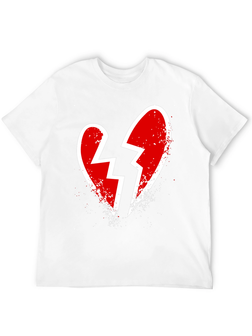 Broken Heart Graphic Tee - Edgy Casual Style