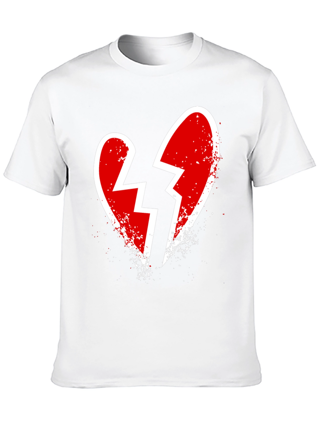 Broken Heart Graphic Tee - Edgy Casual Style