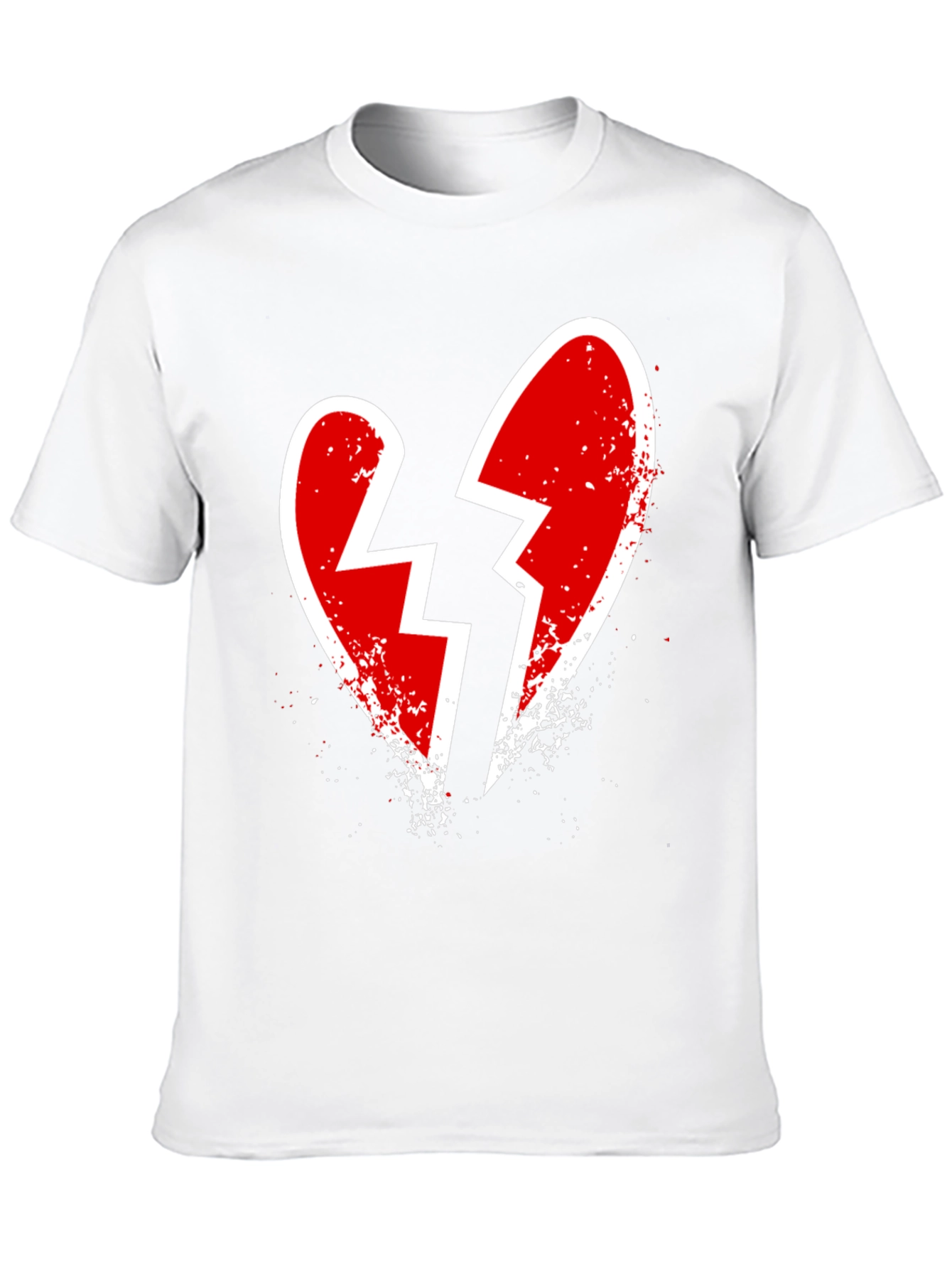 Broken Heart Graphic Tee - Edgy Casual Style