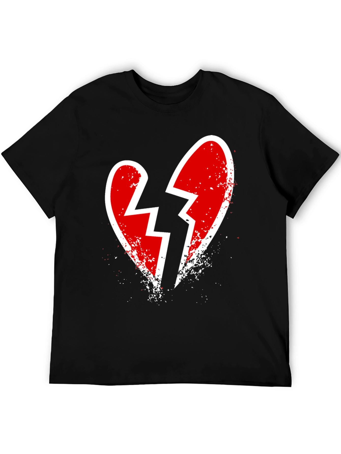 Broken Heart Graphic Tee - Edgy Casual Style
