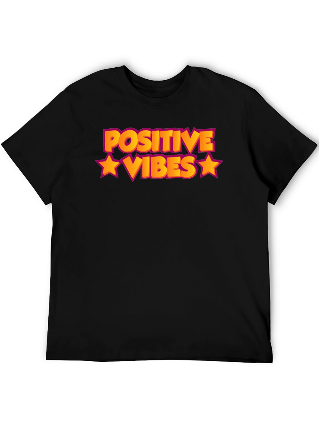 Positive Vibes Graphic Tee - Black