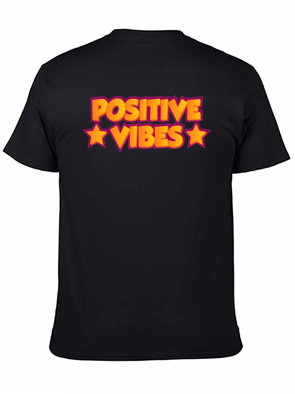 Positive Vibes Graphic Tee - Black