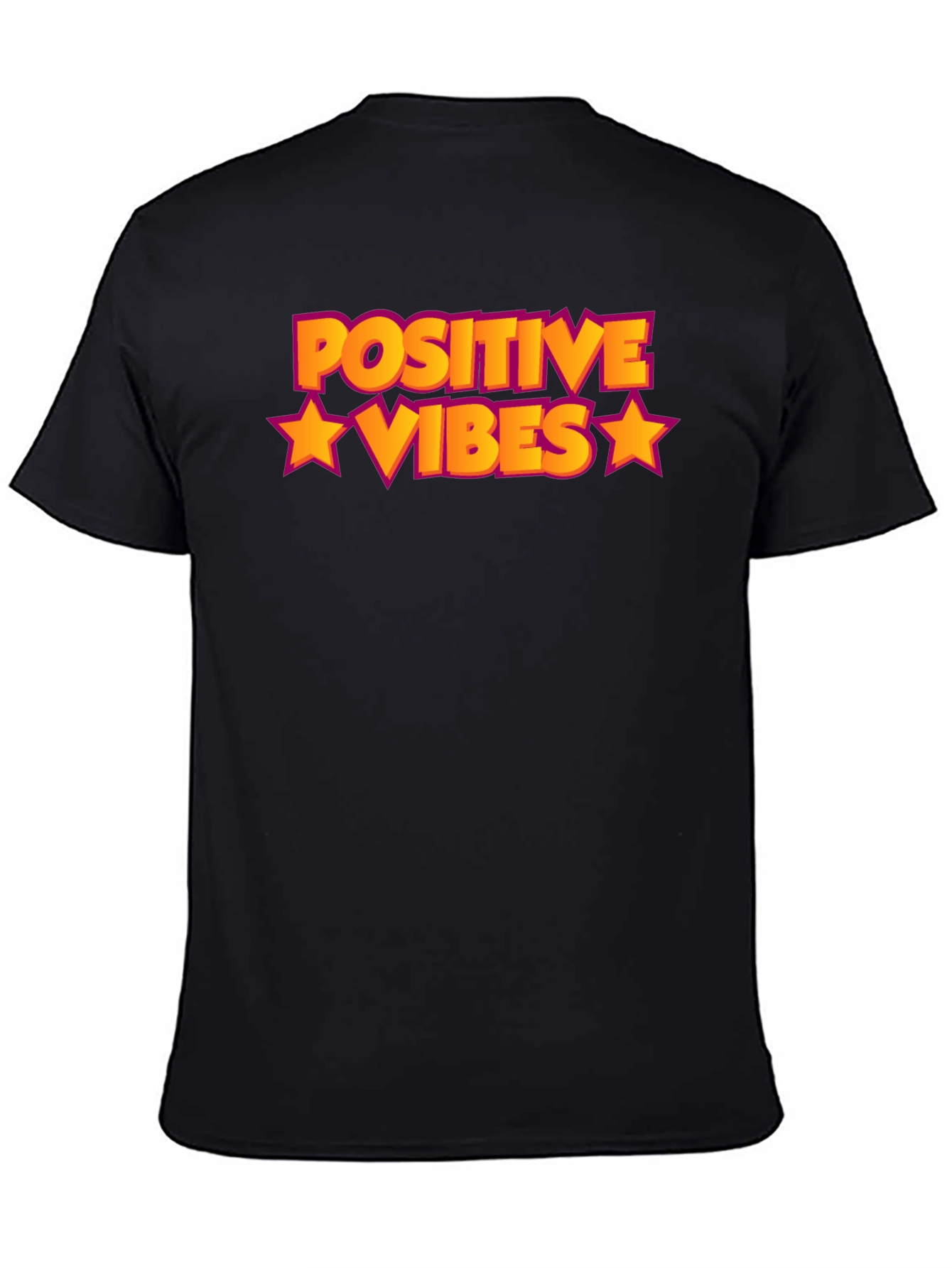 Positive Vibes Graphic Tee - Black