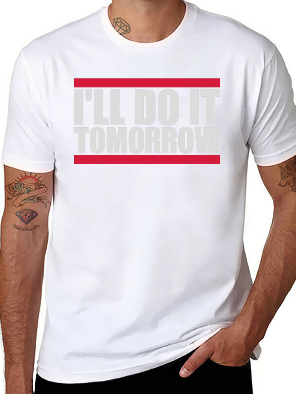 Funny Ill Do It Tomorrow Slogan Tee