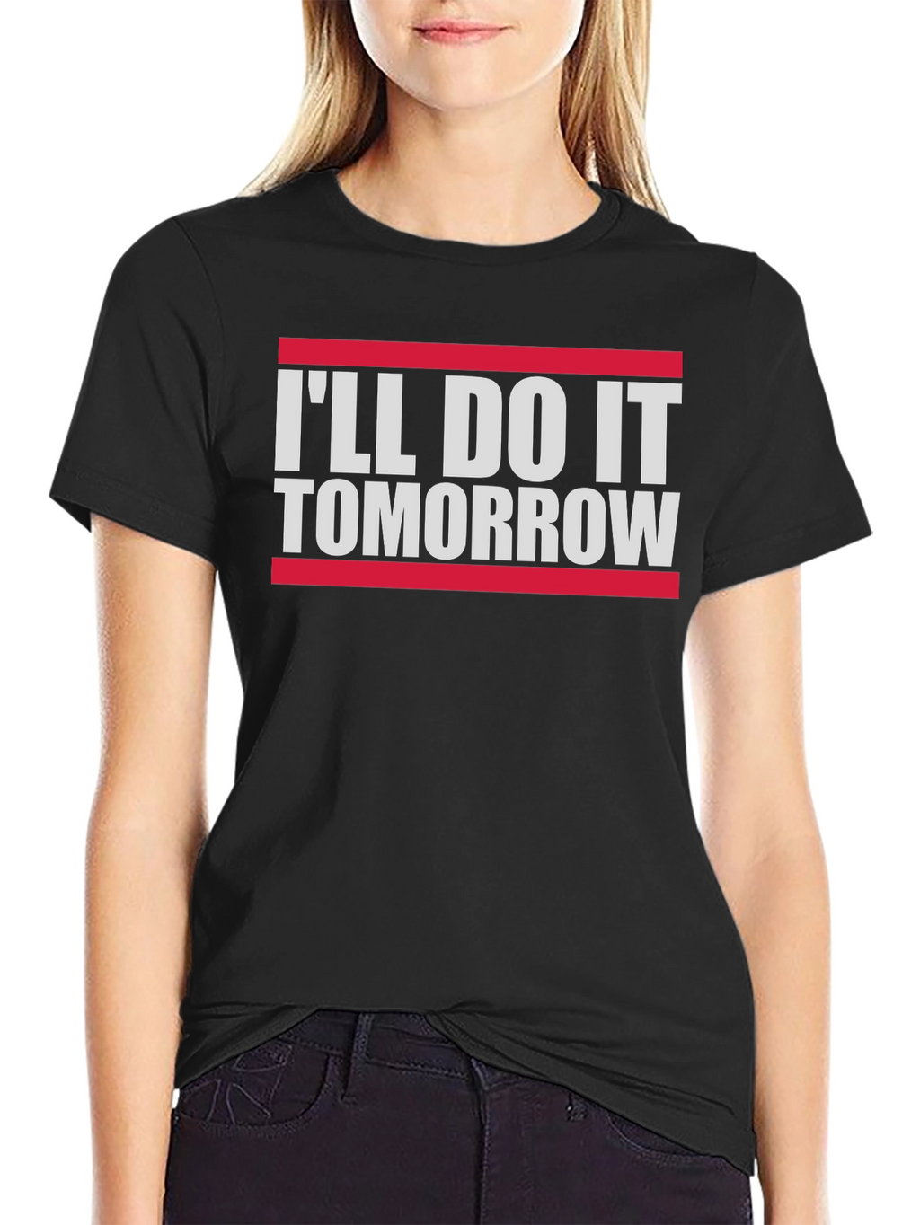 Funny Ill Do It Tomorrow Slogan Tee