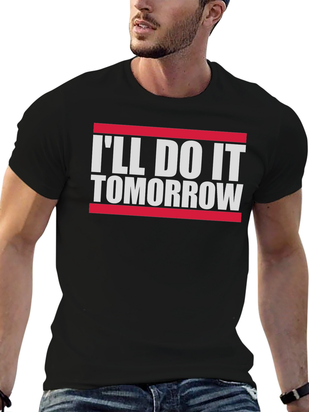 Funny Ill Do It Tomorrow Slogan Tee