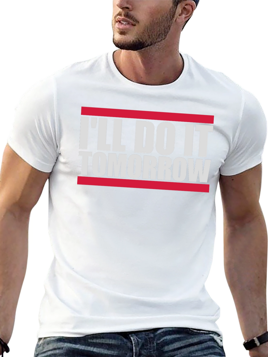 Funny Ill Do It Tomorrow Slogan Tee