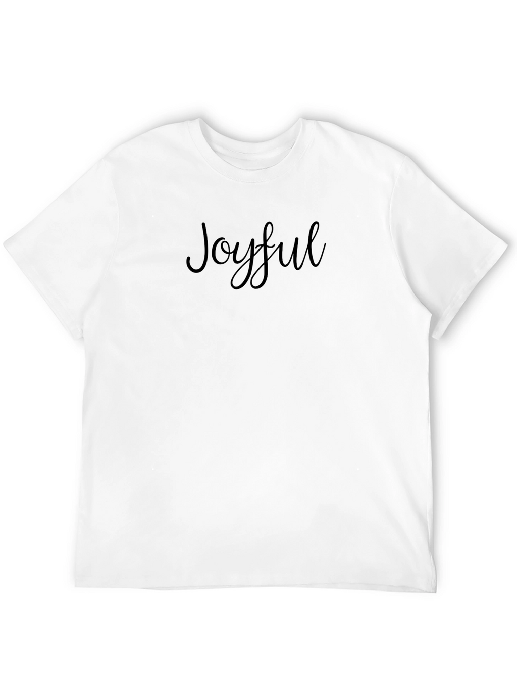 Joyful Black T-Shirt: Stylish Comfort