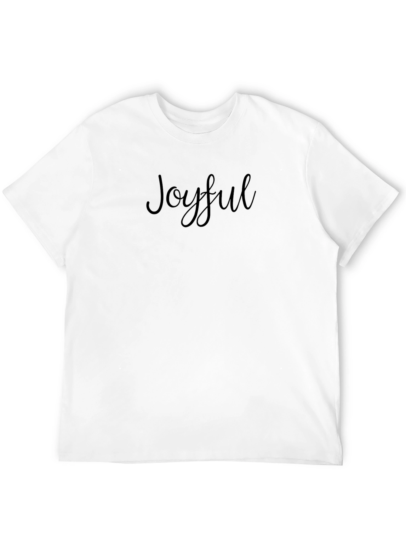 Joyful Black T-Shirt: Stylish Comfort