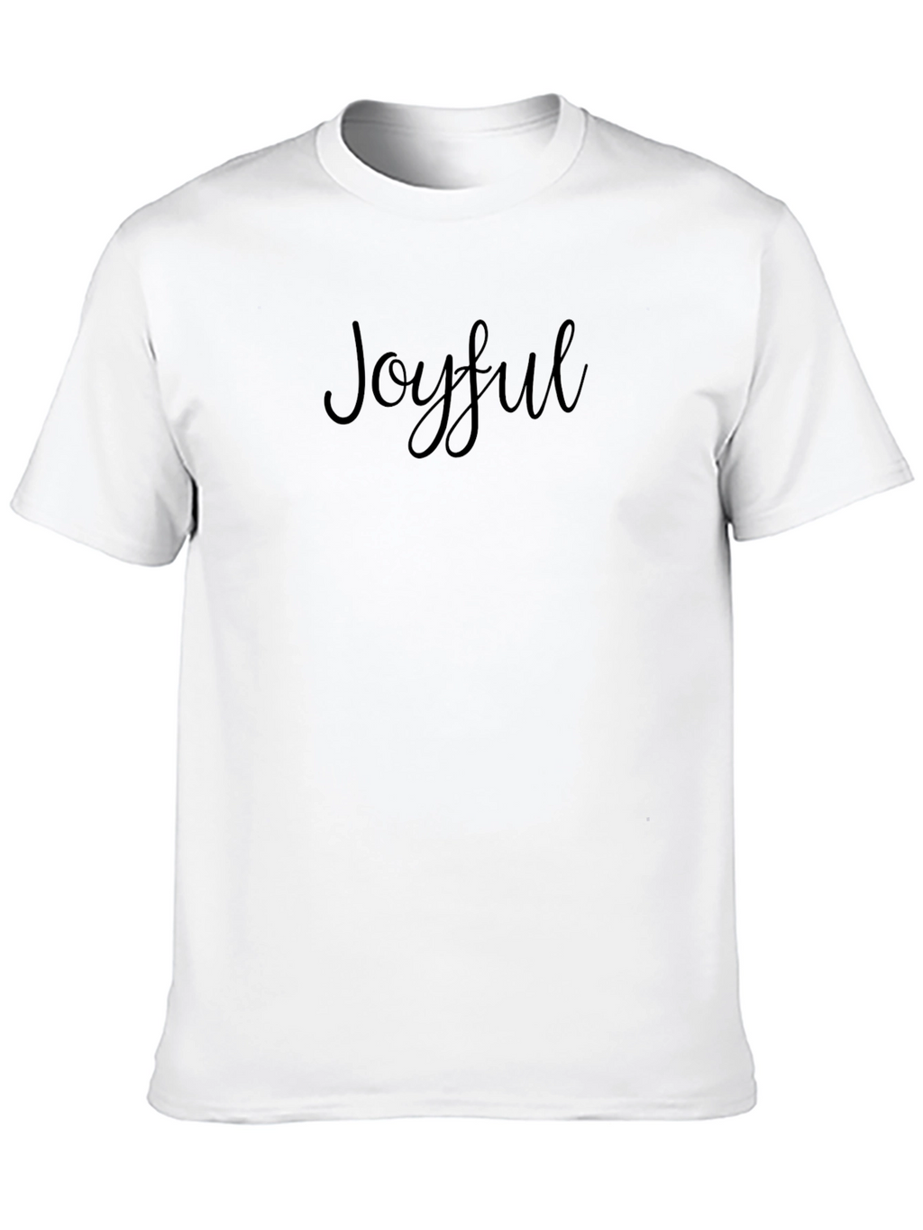 Joyful Black T-Shirt: Stylish Comfort