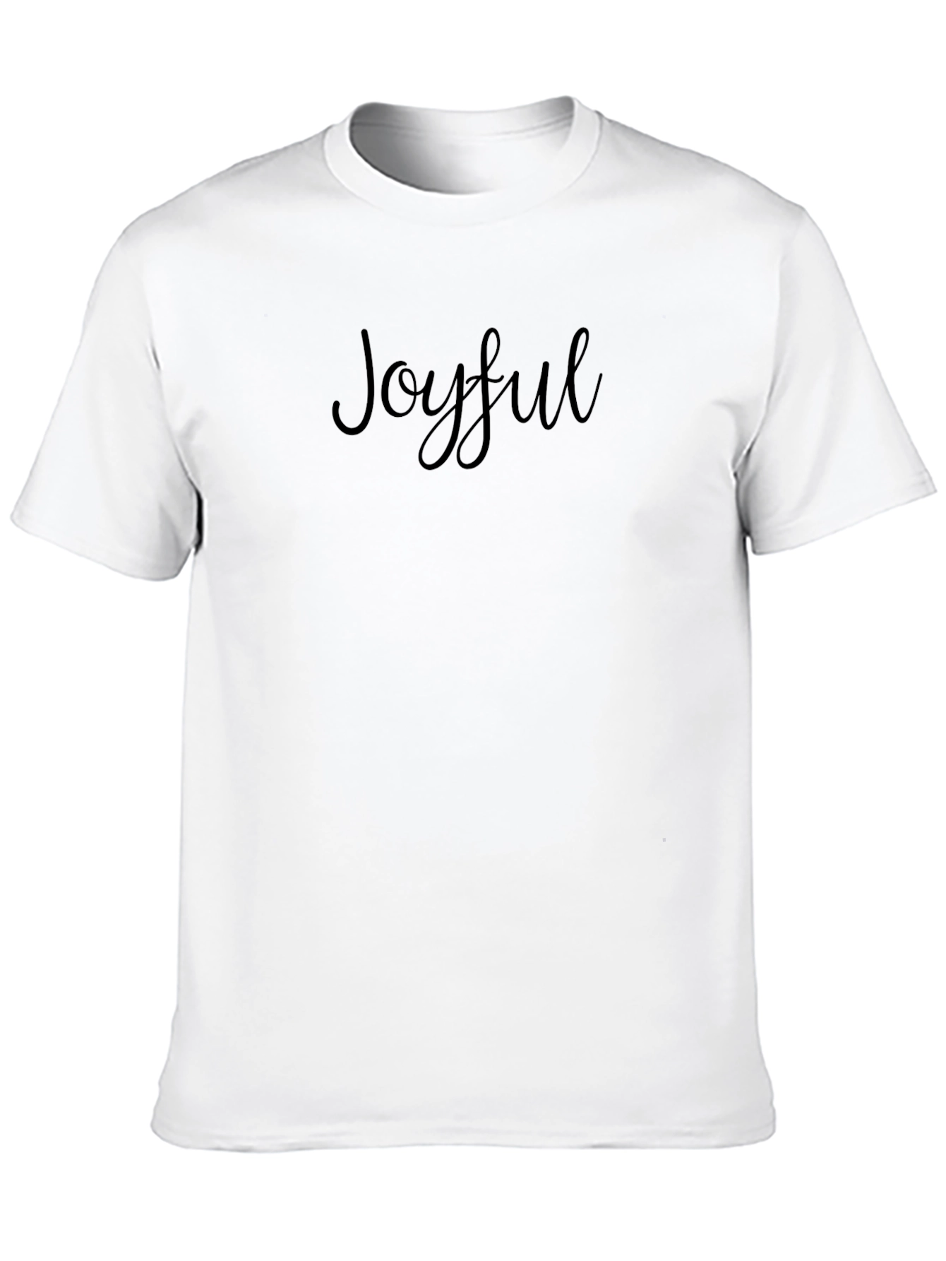 Joyful Black T-Shirt: Stylish Comfort