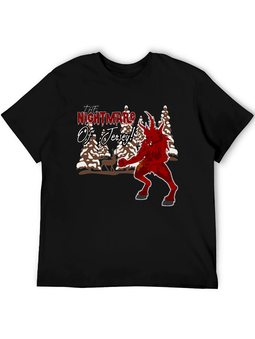 Nightmare of Jersey T-Shirt: Devilish Graphic Tee