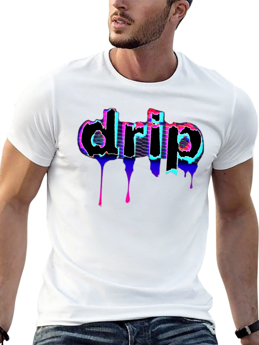 Drip Graphic Tee - Modern Streetwear Style