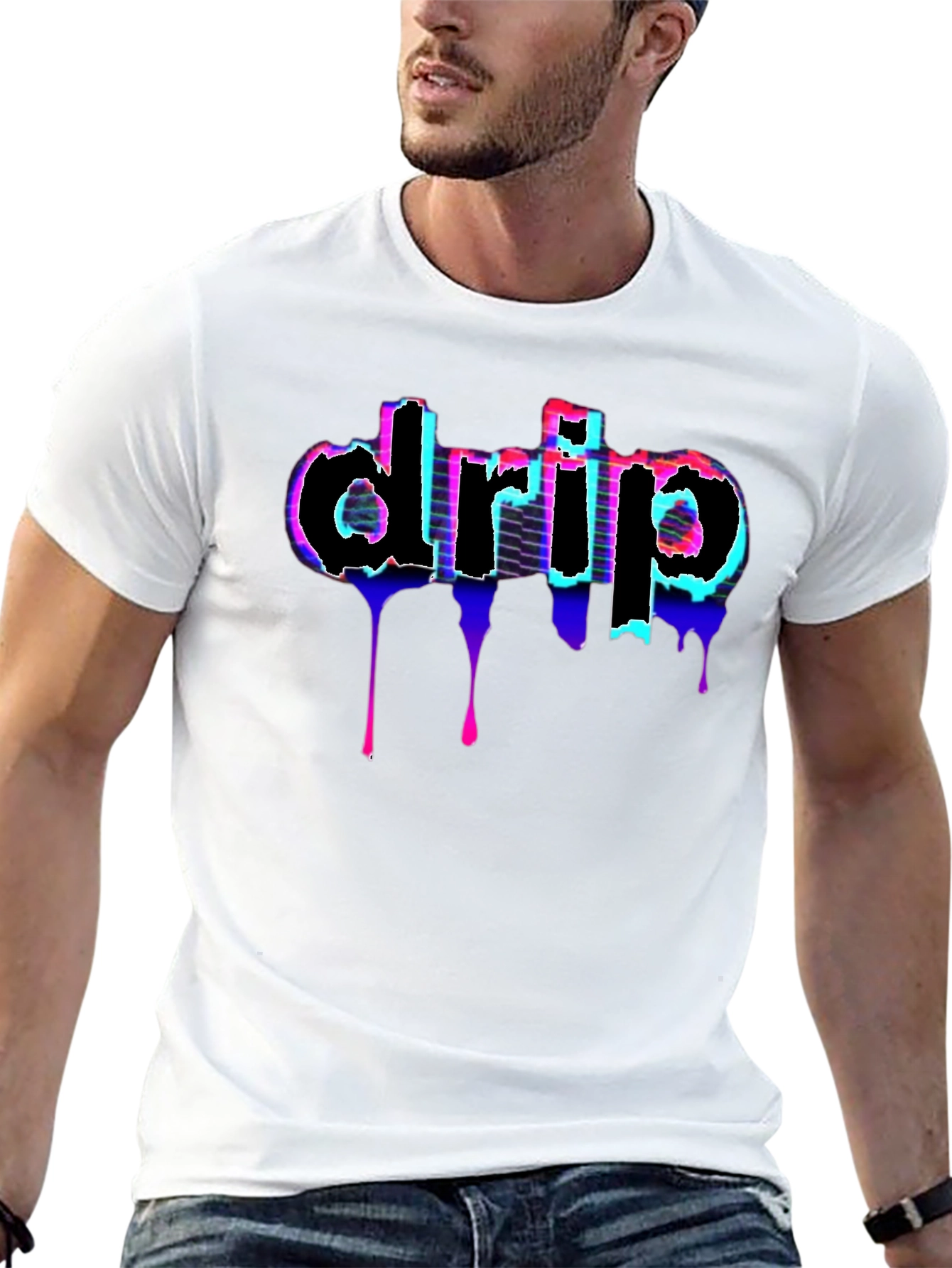 Drip Graphic Tee - Modern Streetwear Style