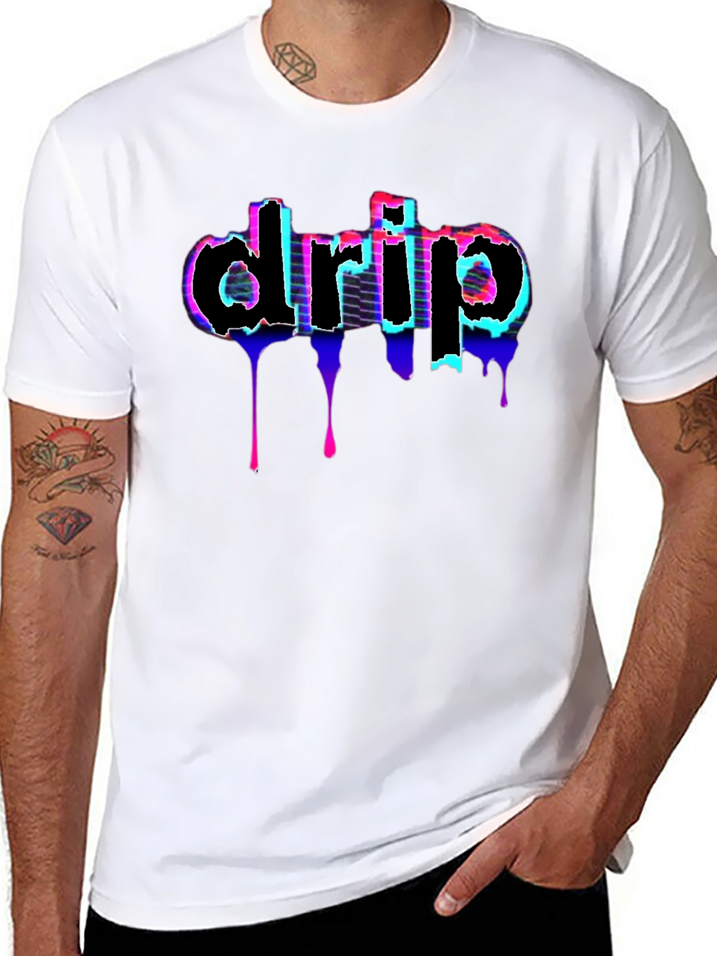 Drip Graphic Tee - Modern Streetwear Style