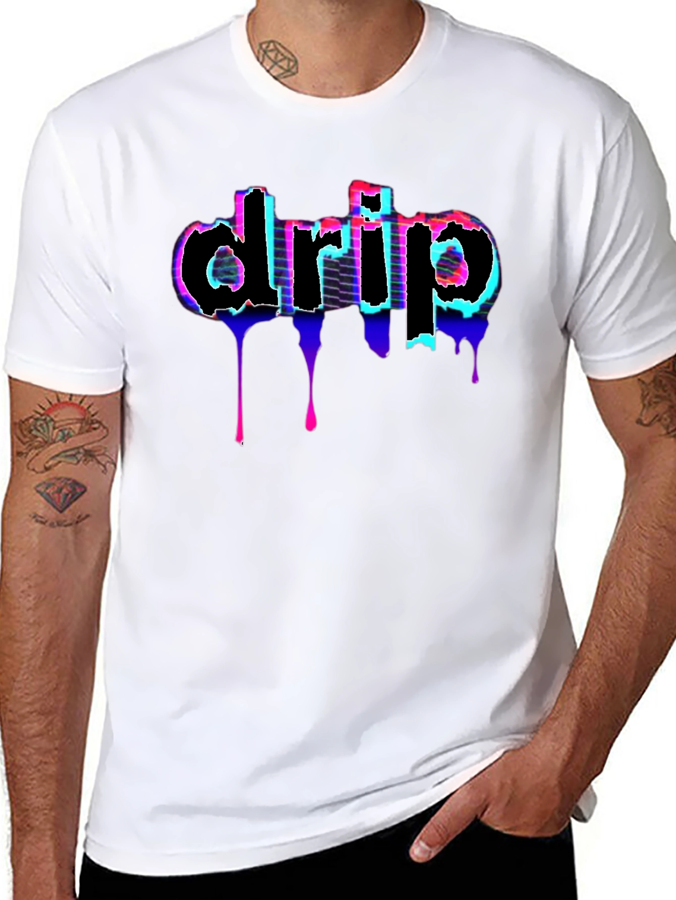 Drip Graphic Tee - Modern Streetwear Style
