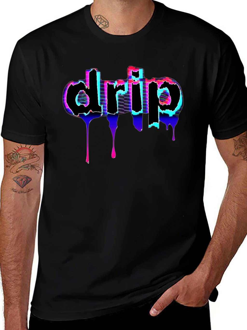 Drip Graphic Tee - Modern Streetwear Style