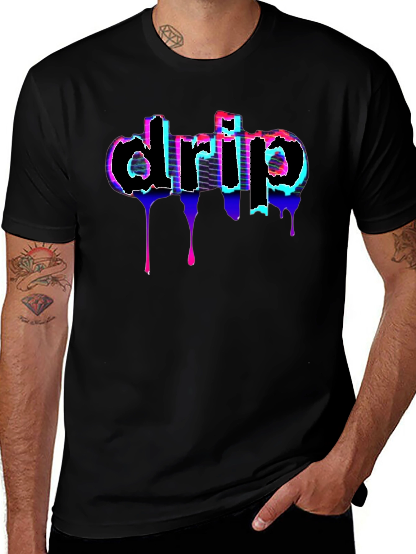 Drip Graphic Tee - Modern Streetwear Style