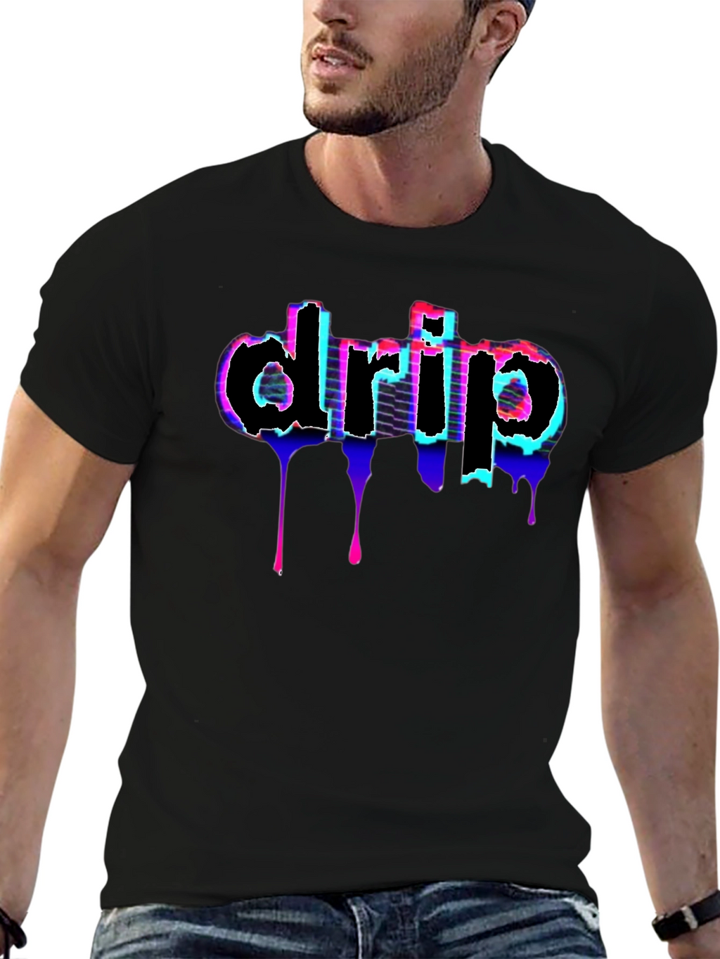 Drip Graphic Tee - Modern Streetwear Style