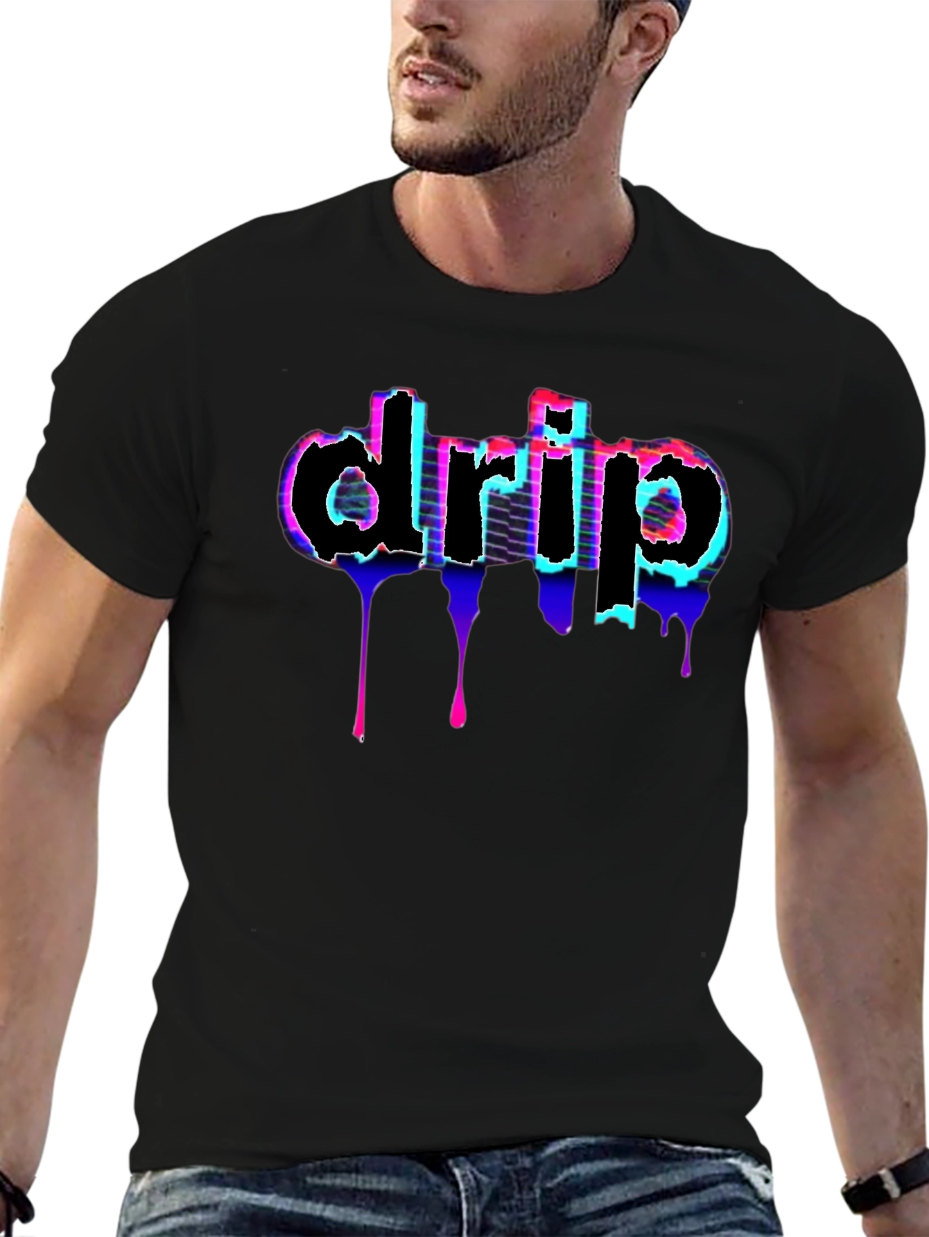 Drip Graphic Tee - Modern Streetwear Style
