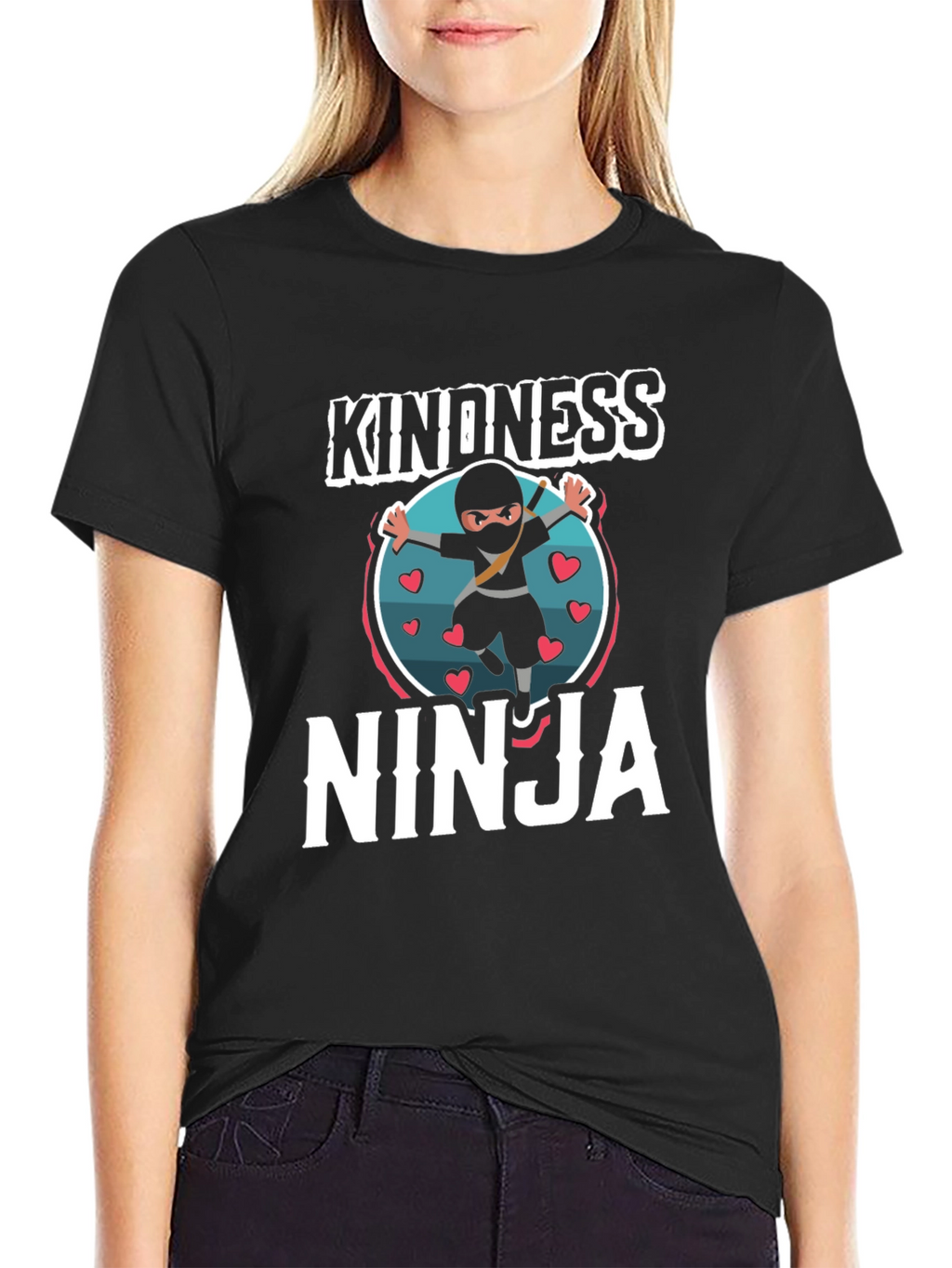 Kindness Ninja T-Shirt -  Comfortable Crew Neck Tee