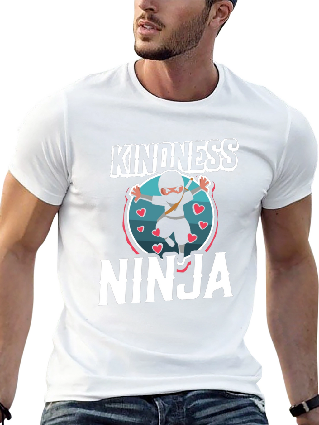 Kindness Ninja T-Shirt -  Comfortable Crew Neck Tee