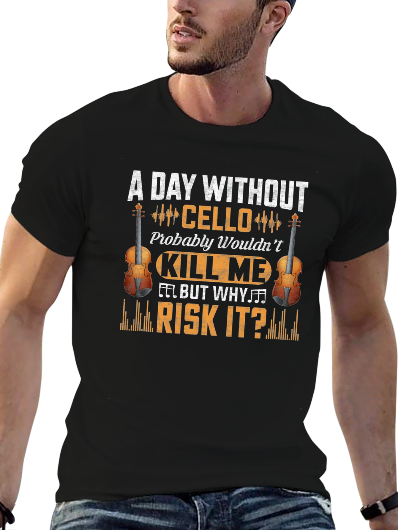 Cello Music Lover Graphic T-Shirt