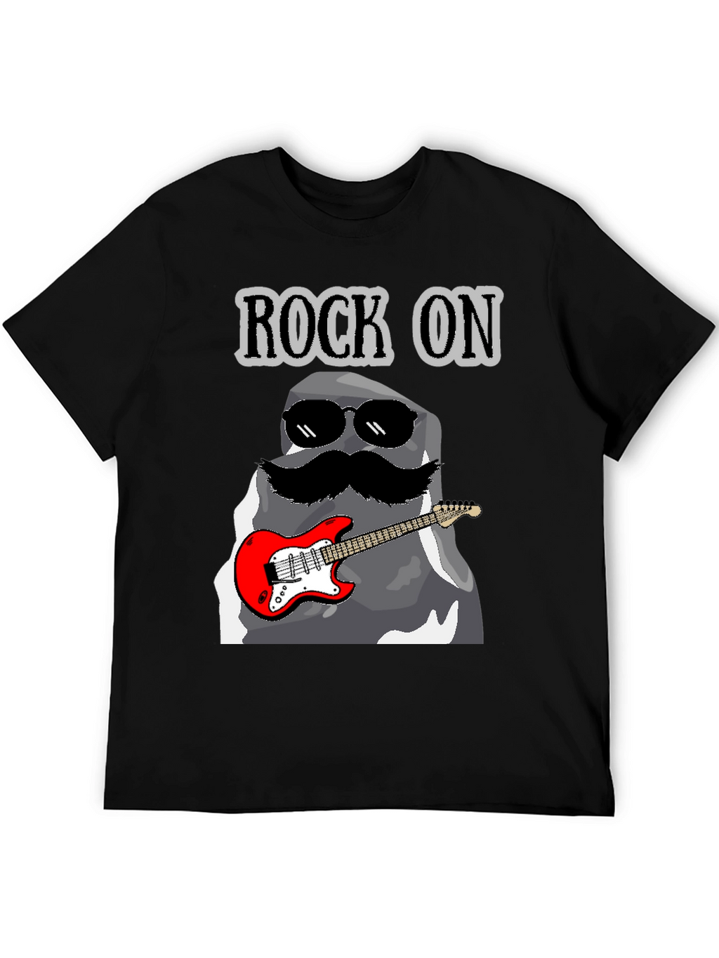 Rock On Stone Guitar T-Shirt