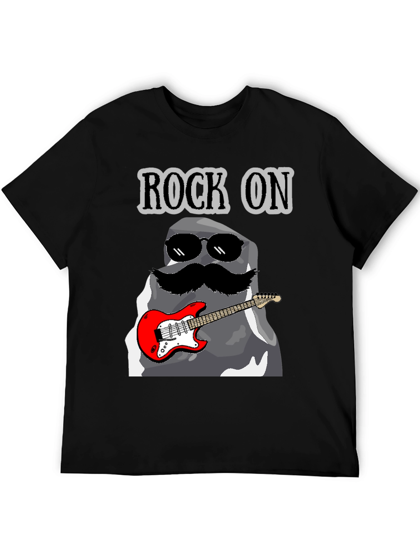 Rock On Stone Guitar T-Shirt