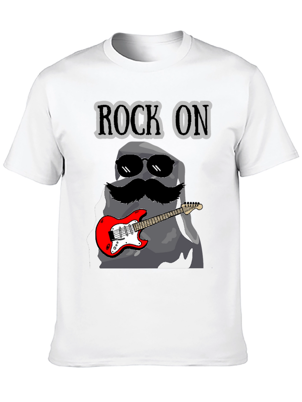 Rock On Stone Guitar T-Shirt