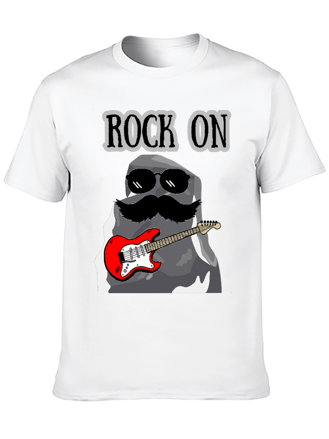 Rock On Stone Guitar T-Shirt