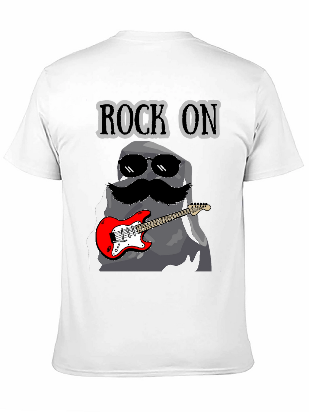 Rock On Stone Guitar T-Shirt