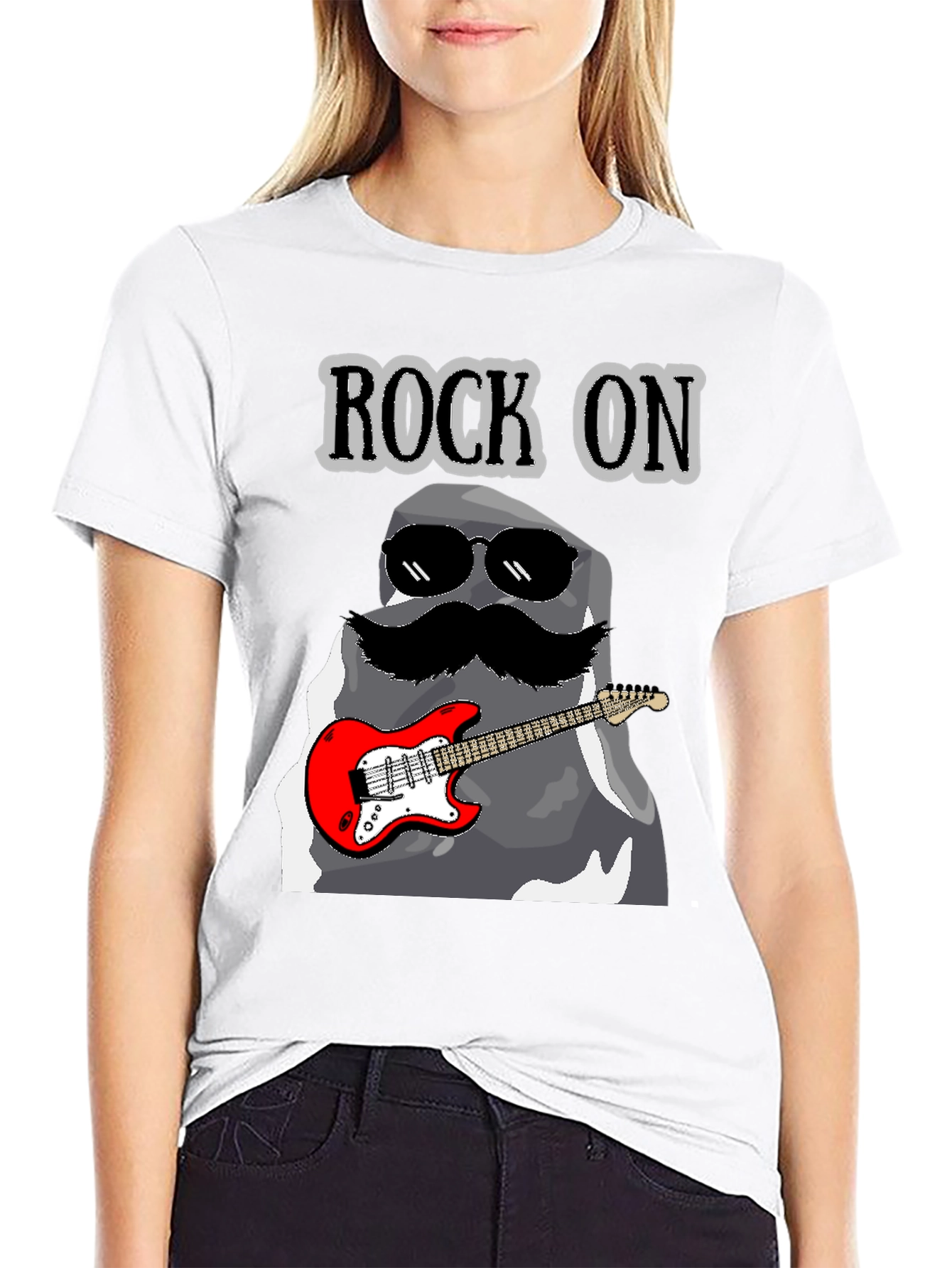 Rock On Stone Guitar T-Shirt