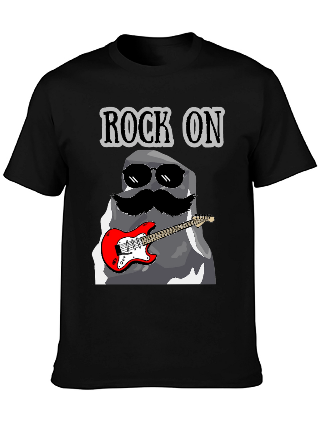 Rock On Stone Guitar T-Shirt